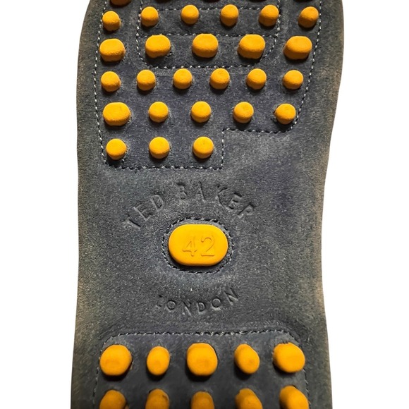 TED BAKER London Mens Blue Driving Moccasin Suede Shoes SUPER CLEAN EU 42 /US 9 - Picture 15 of 16